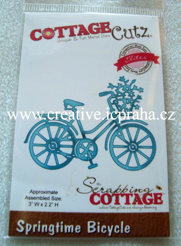 vyřezávací šablona  COTTAGE Cutz Bicycle 8x6cm